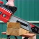 Sawing Wood With Chain Electric Saw - VideoHive Item for Sale