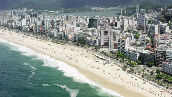 Aerial View of Rio De Janeiro Beach