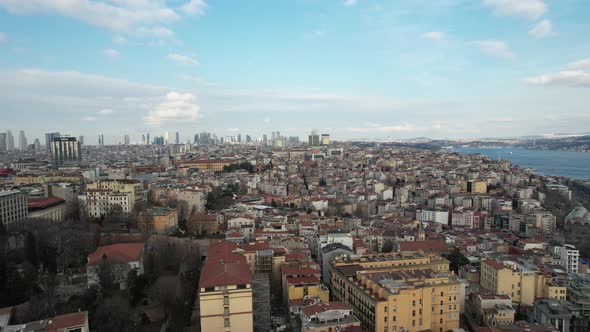 Aerial Beyoglu City