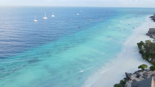 Zanzibar Tanzania  Aerial View of the Indian Ocean