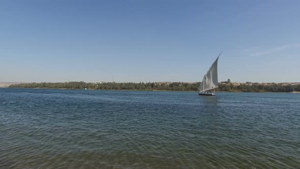 Felucca sailing down the Nile