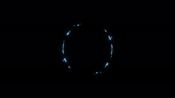 Loading out animation of a circular animation design