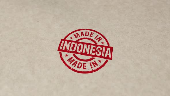 Made in Indonesia stamp and stamping animation alt