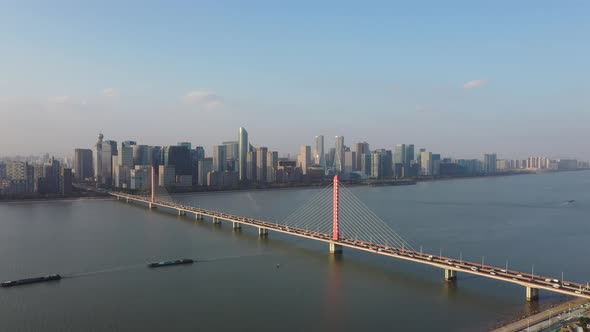 Busy traffic road in hangzhou china