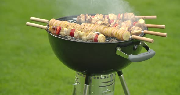 Shashlik on a Kettle Grill