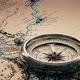 Detailed Old Compass On A Vintage Map - VideoHive Item for Sale
