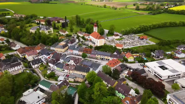 Beautiful small Village Drone Video