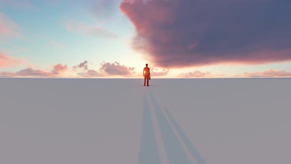 Businessman Clouds Time Lapse alt