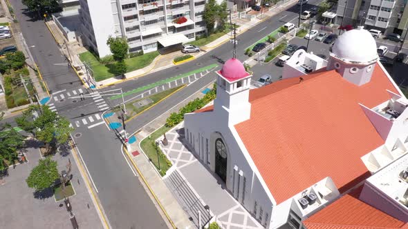 Parroquia Stella Maris Catholic Church Cinematic Drone Shot 1