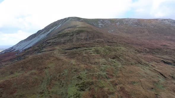 Aerial View of the Muckish Mountain in County Donegal  Ireland