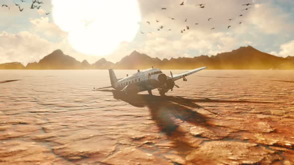 The Crashed Plane is in The Desert