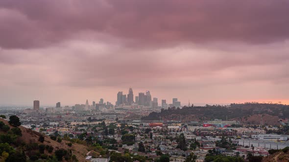 Downtown Los Angeles Sunset 