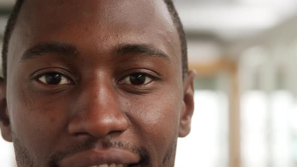 Young man working in a creative office