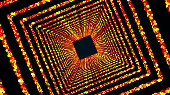Square Particles Tunnel