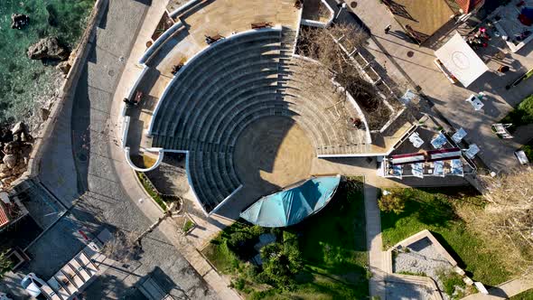 Openair Theatre Aerial View Turkey Antalya 4 K