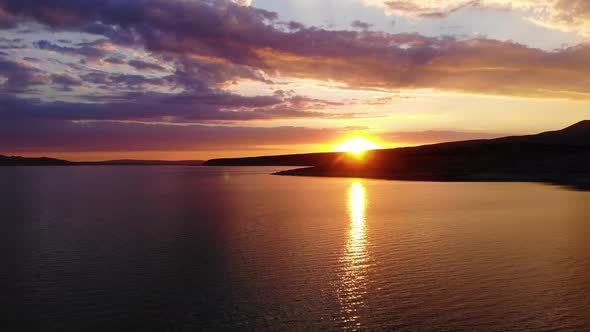 Sunset Lake Landscape