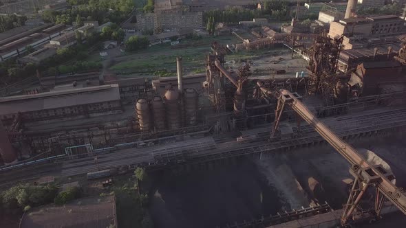 Aerial View of Metallurgical Plant