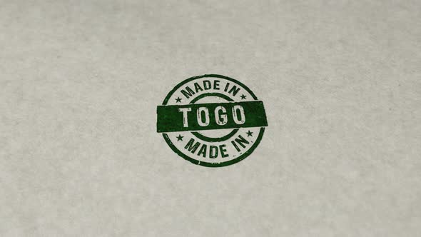 Made in Togo stamp and stamping loop