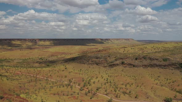 Sawpit Gorge Palm Springs, Halls Creek, Western Australia 4K Aerial Drone