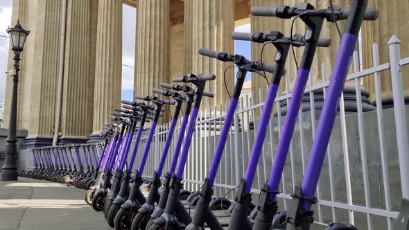 Parking Lot for Electric Scooters