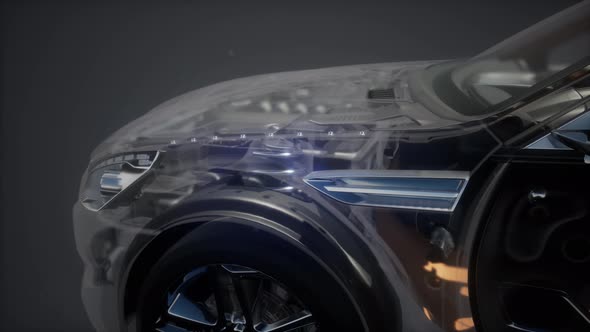 Detailed Car Engine and Other Parts alt