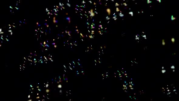Small Round Transparent Soap Bubbles Fly Very Fast. Slow Motion. Black Background