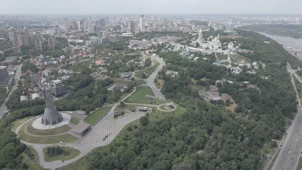 Aerial View of Kyiv By Day. Ukraine