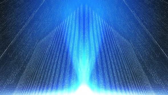 Blue Stage Particles Background alt