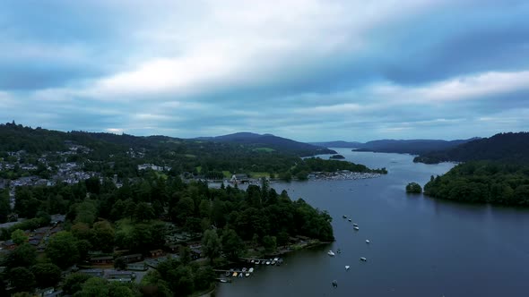 Windermere Lake District Aerial Drone Sc04