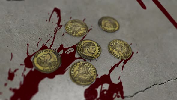 Roman Gold Coins Of Emperor Constantine