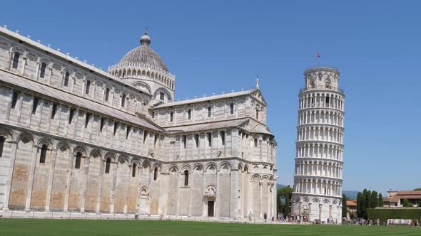 The Leaning Tower of Pisa in Italy