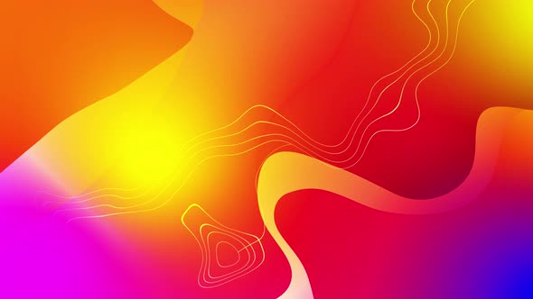 Abstract Gradient Liquid Colorful Wavy Background Motion Video