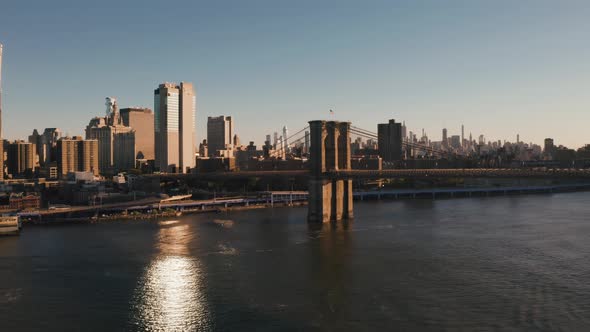 Aerial view of New York City skyline