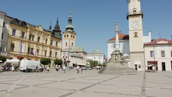 View of the town of Banska Bystrica in Slovakia