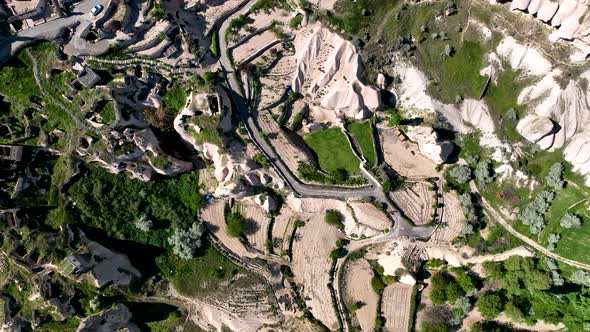 The best landscapes of Cappadocia aerial view 4 K