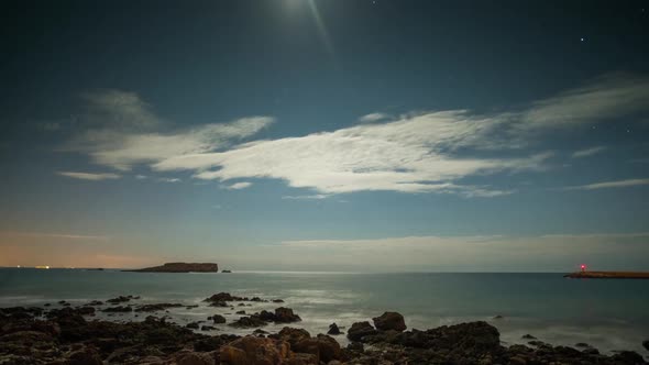 Portugal beach wild coast atlantic nature stars night cosmos