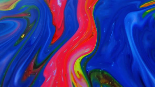 Swirling And  Liquid Explosion Paint Texture 