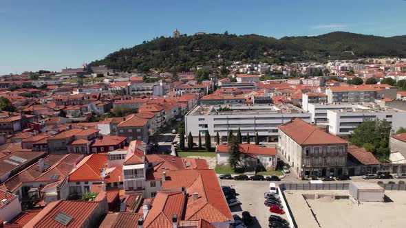 City of Viana do Castelo with Santa Luzia Monastery in the Background