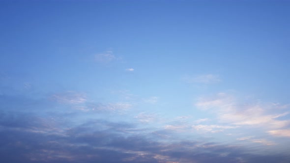 Time lapse of white clouds in the sky