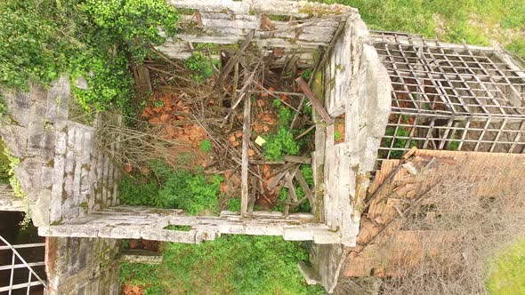 Destroyed House Aerial View