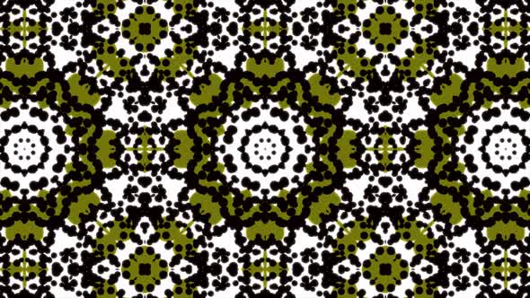 Kaleidoscope Geometric Sequence Patterns. Loop Animation Of Geometric Kaleidoscopic