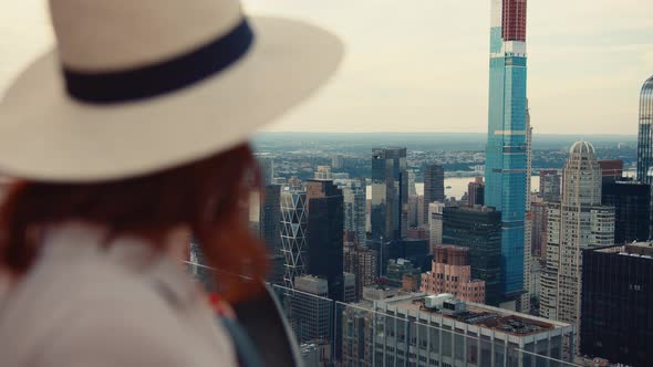 Young tourist in New York