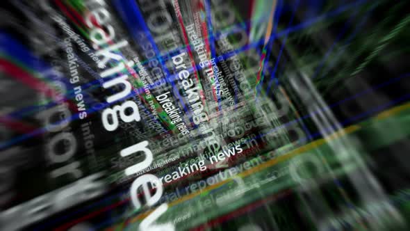 News titles media with Breaking news and information seamless looped screens