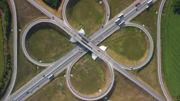 Car Interchange From a Bird'seye View