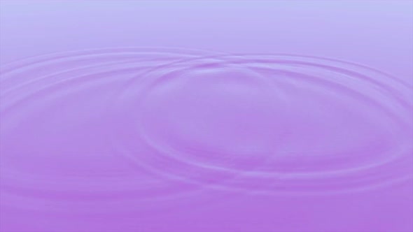 Animation with water rings on surface