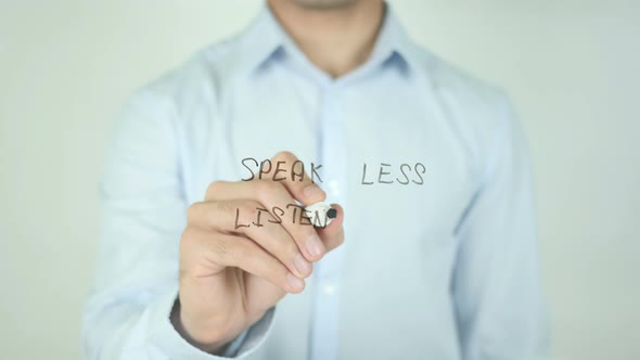 Speak Less Learn More, Writing On Screen