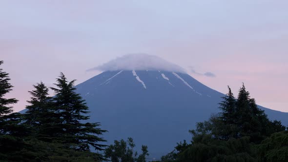 Sunset Mountain Fuji