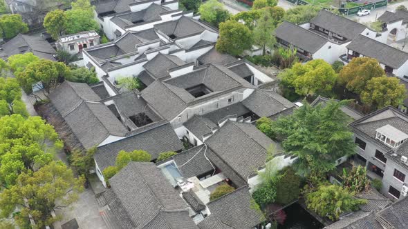 ancient chinese architecture in hangzhou city