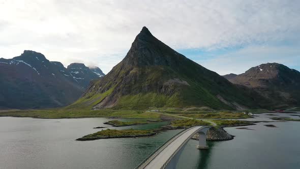 Fredvang Bridges Panorama Lofoten Islands