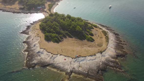 Picturesque Peninsula of Volcanic Origin in Mediterranean Sea